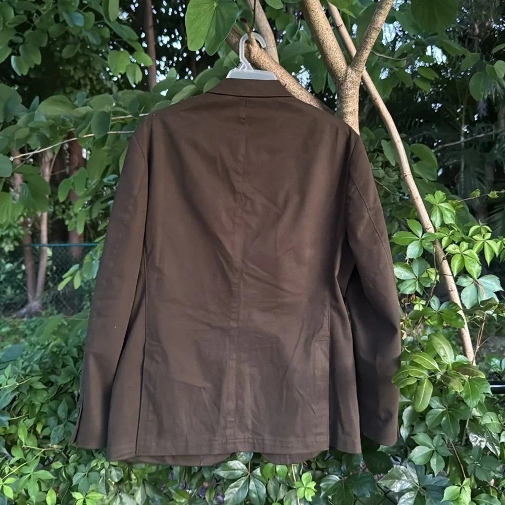 Patrick James •West Coast Classic• olive green jacket, size 44R